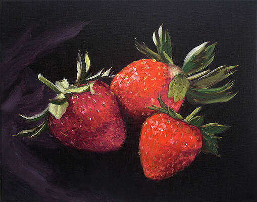 Strawberry Still Life by Kelly Lane